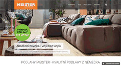 Desktop Screenshot of meister-podlahy.cz